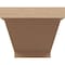 Ekena Millwork 12"W x 24"D x 12"H Wide Burlington Rough Cedar Woodgrain TimberThane Corbel, Primed Tan CORUR12X24X12BURRCPR - alternate 5